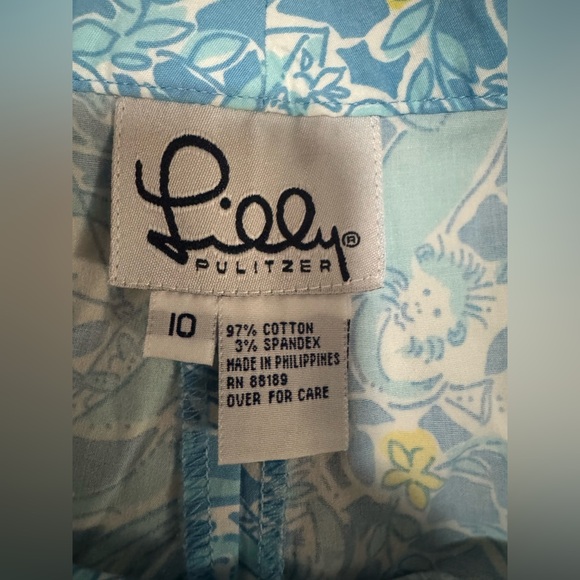 Lilly Pulitzer Kiss the Cook Monkey Chef cropped pants - Picture 3 of 8